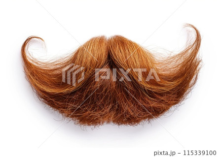 Man's beard isolated on white background 115339100