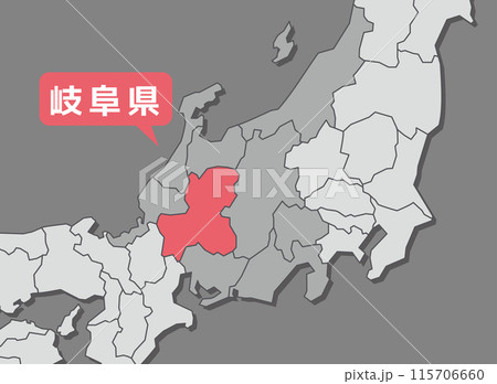 岐阜県　岐阜　地図 115706660