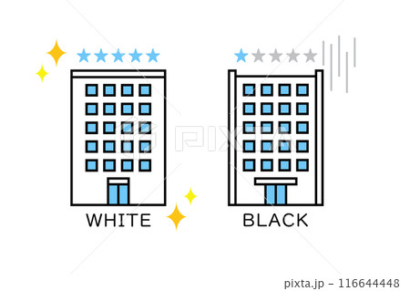 会社・企業の評価イメージ―ホワイト企業とブラック企業 116644448