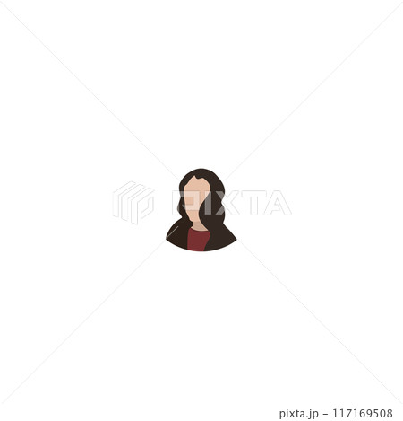 3D Isometric Flat Vector Set of Women Hairstyles, Beautiful Young Girls Portrait with Different Hair Styles. Item 5 117169508