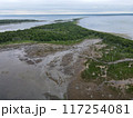 北海道　最後の楽園　野付半島　空撮　ナラワラ 117254081