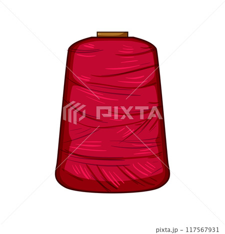 textile thread spool cartoon vector illustration 117567931