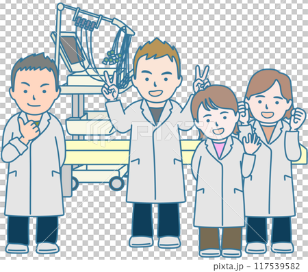 clinical laboratory staff 117539582