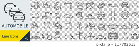 Automotive icon set 117702613