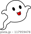 ハロウィンのかわいいおばけ 117959478