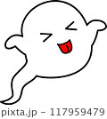 ハロウィンのかわいいおばけ 117959479