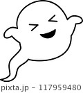 ハロウィンのかわいいおばけ 117959480