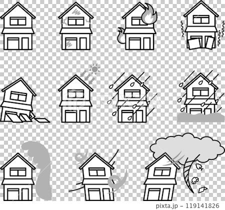 Housing icon set 119141826