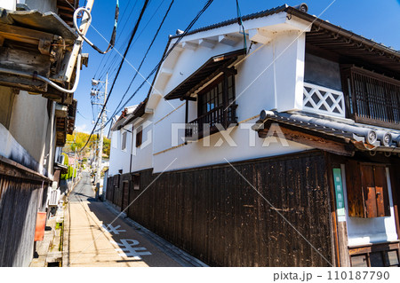 【重要伝統的建造物群保存地区】城東町並み保存地区　国信小路の風景　岡山県津山市 110187790