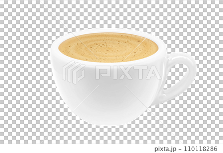 Cafe au lait illustration realistic 110118286