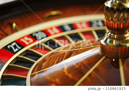 close up of a casino roulette 110661925