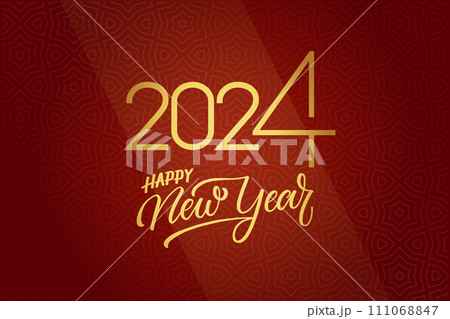 Happy Chinese New Year, celebrating 2024 Happy New Year banner, Chinese New Year background. 111068847