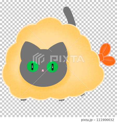 Tempura Cat Cartoon illustration Cute Cat Cartoon Cute Tempura Cartoon Japanese Style Cartoon 111906632