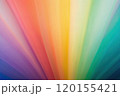 Rainbow pastel background with sunshine glare. 120155421