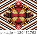 Computer generated abstract colorful fractal artwork 120451762