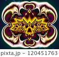 Computer generated abstract colorful fractal artwork 120451763