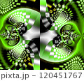 Computer generated abstract colorful fractal artwork 120451767