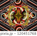 Computer generated abstract colorful fractal artwork 120451768