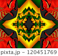 Computer generated abstract colorful fractal artwork 120451769