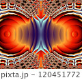 Computer generated abstract colorful fractal artwork 120451772