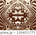 Computer generated abstract colorful fractal artwork 120451775