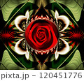 Computer generated abstract colorful fractal artwork 120451776