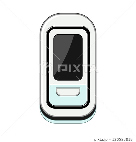 device pulse oximeter cartoon vector illustration 120583819