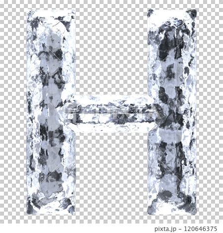 Font Ice With Black Background 3D Render 120646375