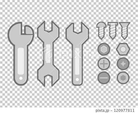 螺栓扳手圖示可愛工具圖 120977811