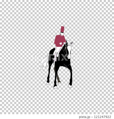 Horse riding illustrations 121247922