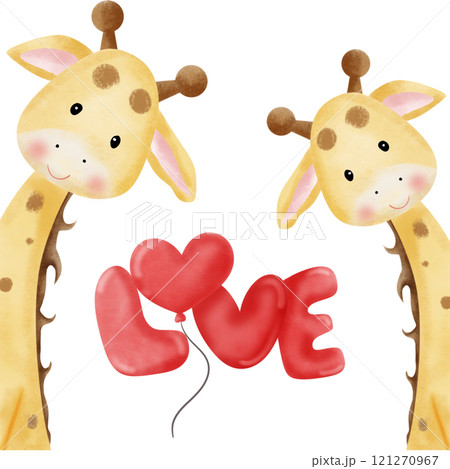 giraffe with love  121270967