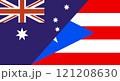 Flag of Australia and Puerto Rico. Two Flag Together 121208630