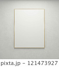 Minimalist Wall with Framed Mirror 121473927