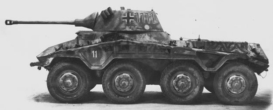 Sd.Kfz.234/2 Puma side-view