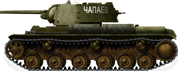 KV-1 model 1939 with welded turret. Central front, summer 1941. 