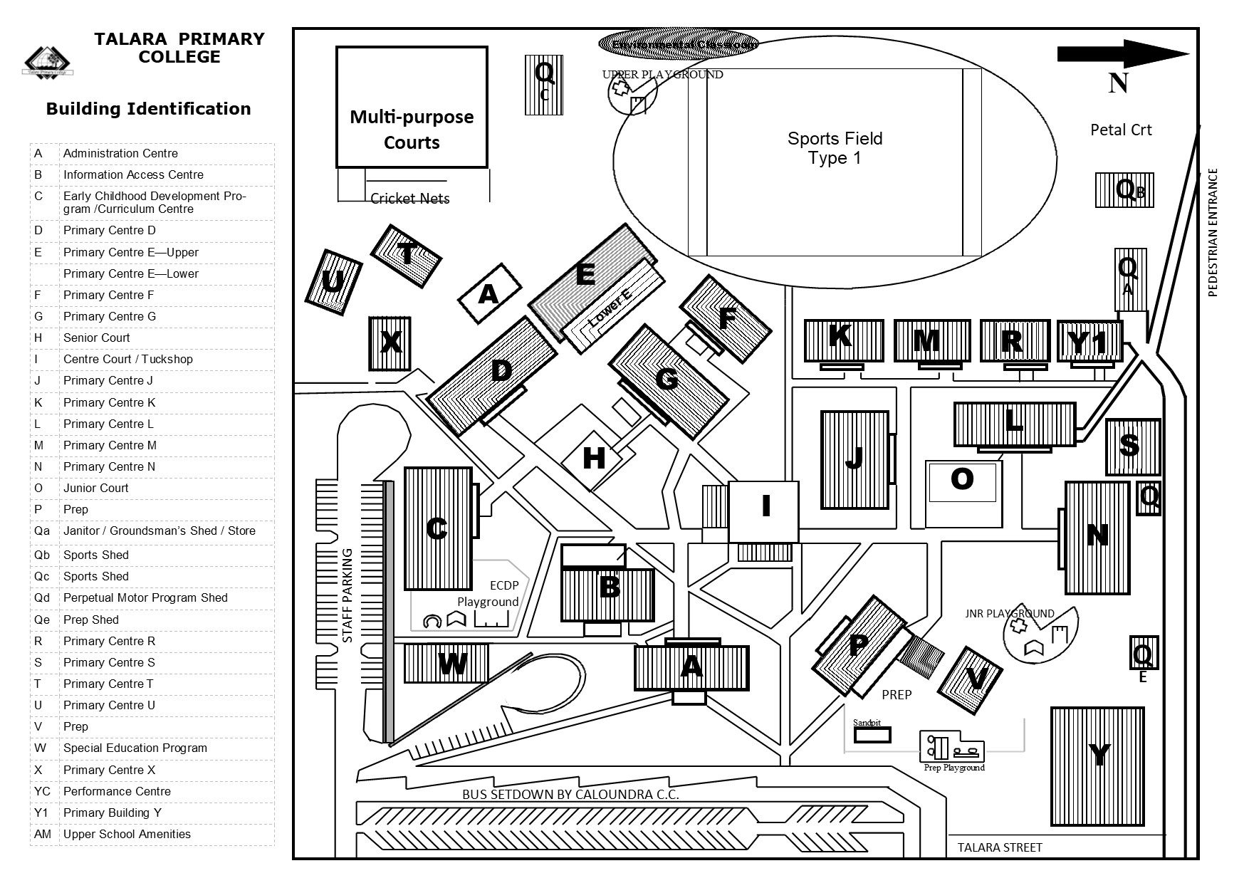 High School Classroom Map