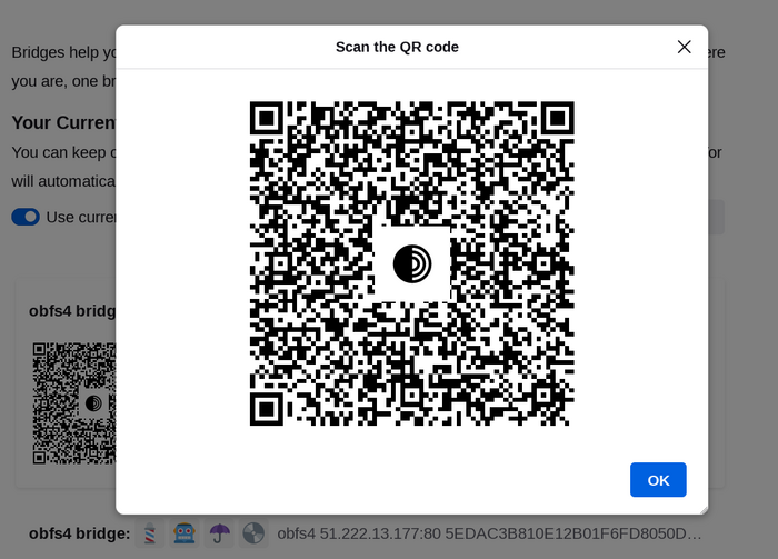 Bridge QR code