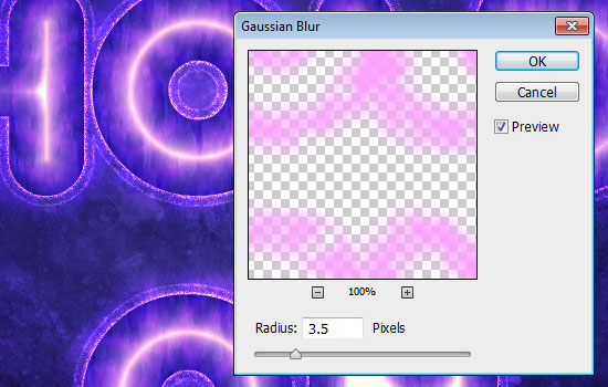 Purple Glow Text Effect step 6