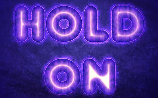 Purple Glow Text Effect