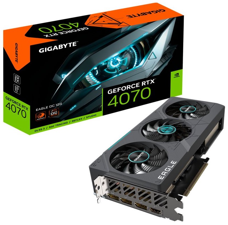 GIGABYTE RTX 4070 EAGLE OC 12G RTX4070 การ์ดจอ GeForce VGA