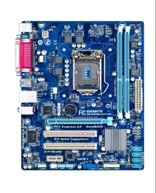 เมนบอร์ด (Mainborad) GIGABYTE - GA-H61M- S2P SOCKET 1155 DDR3 VGA ออนบอร์ด สภาพสวยๆ พร้อมใช้งาน ส่งไว(ไม่มีกล่อง)