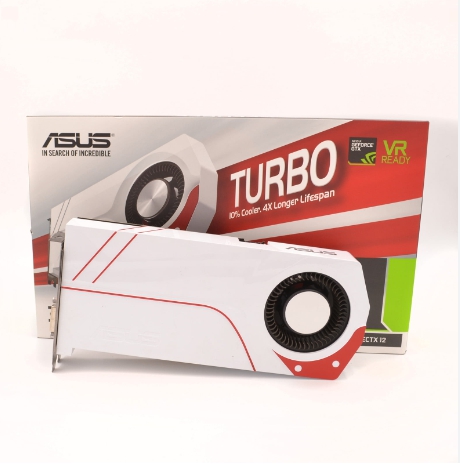 การ์ดจอ VGA (การ์ดแสดงผล) ASUS TURBO GTX1060 3GB WHITE DDR5 192 BIT ครบกล่อง พร้อมใช้งาน สินค้า สภาพสวยงามเหมือนใหม่ พร้อมใช้งาน ส่งไว ฟรีค่าส่ง