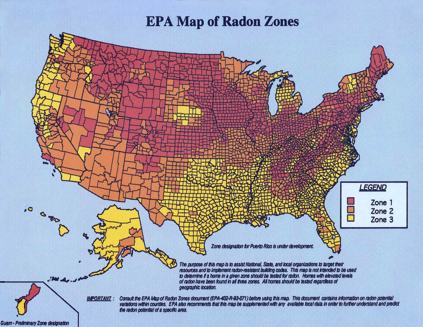 Radon Map Of North Carolina