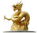 Gold Dragon Sculpture