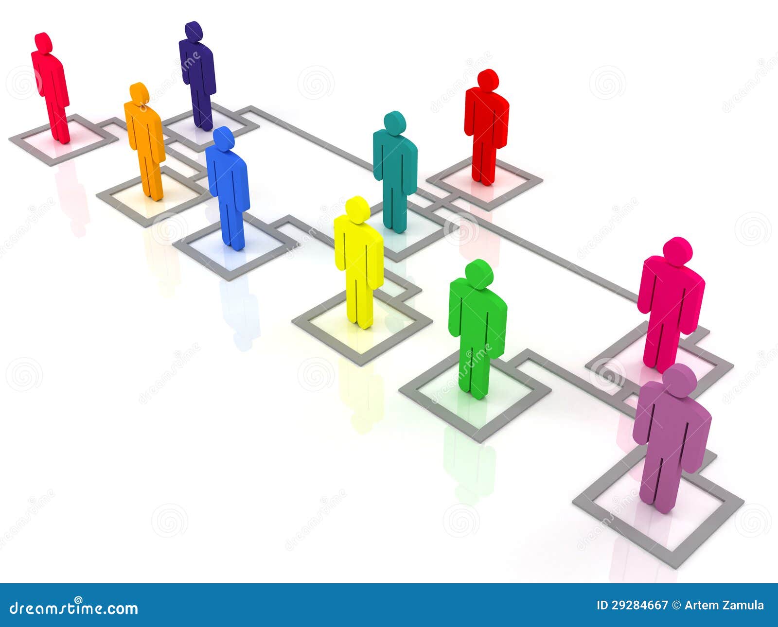 Organization chart stock illustration. Illustration of gathering 29284667