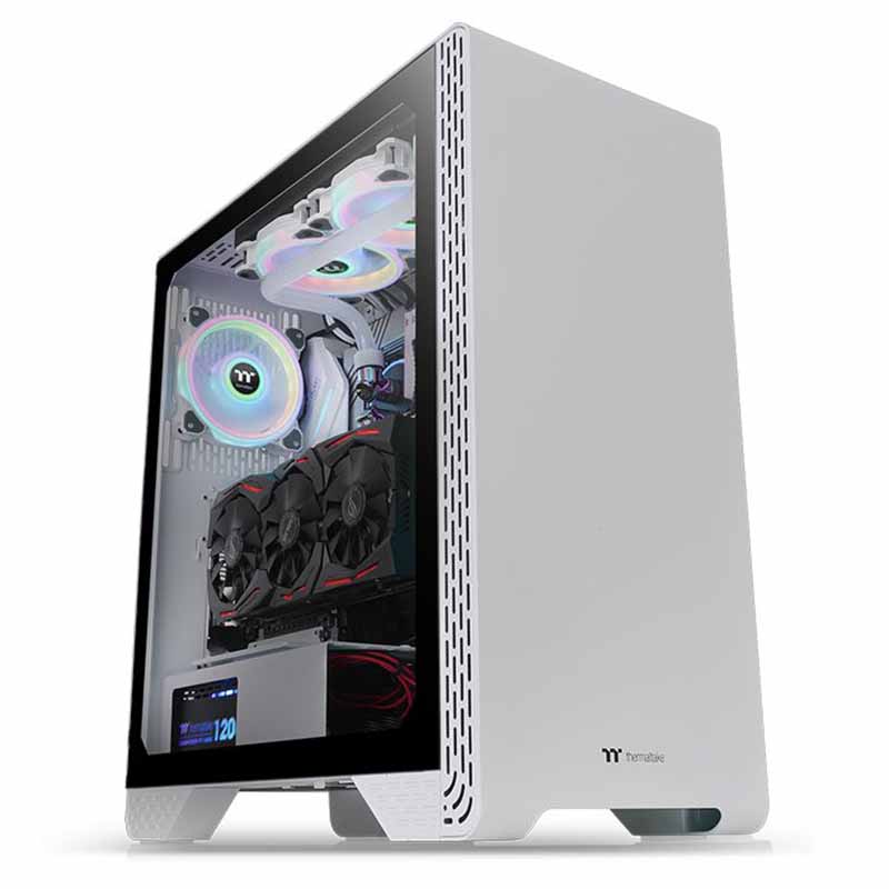 Vỏ Case Thermaltake S300 Snow White Tempered Glass