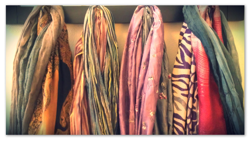 Ladies Silky Scarves