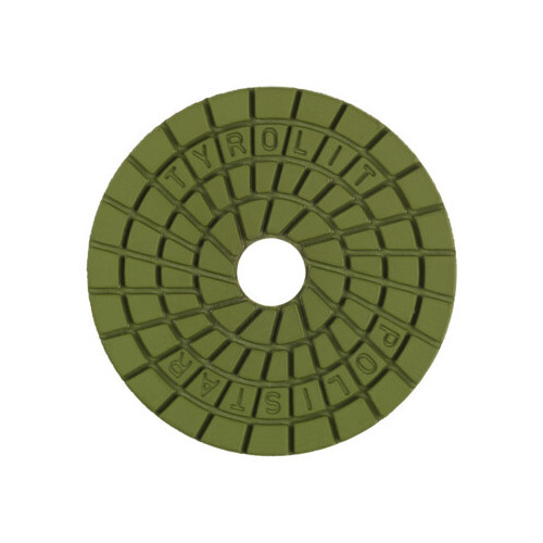 Tyrolit Ceramic Polishing Pads - Grit Sizes 50 to 3,000 | Velcro Backing for Easy Attachment, Ideal for Polishing Granite, Marble, and Terrazzo