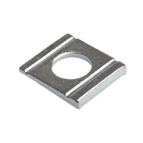 Square Washer - Stainless Steel, Corrosion Resistant, Polished Finish | Durable, High Strength, Silver Color, Commercial Application