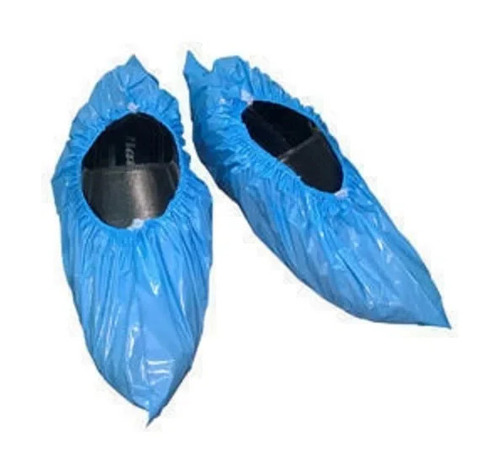 Disposable Shoe Cover - PVC, Standard Size, Blue Color | Lightweight, Easy to Use, Waterproof, Comfortable, Slip Resistant